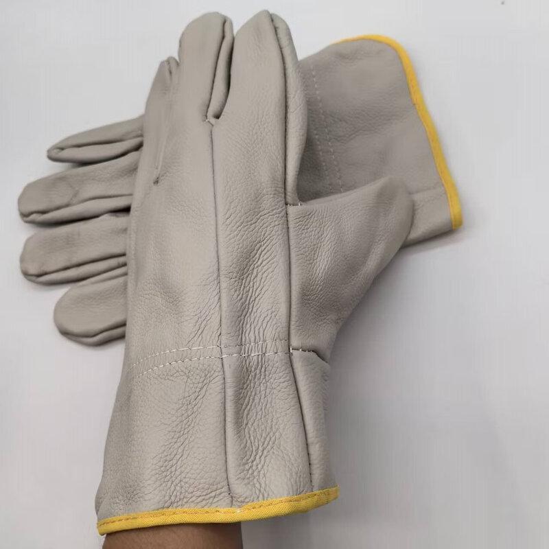 Кожаные перчатки сварщика