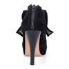 Custom Bowknot Design Mary Jane Pumps 10.5cm High Heels Shoes Women Black Red Apricot Platform Ladies Party Dress Pumps WSH5251