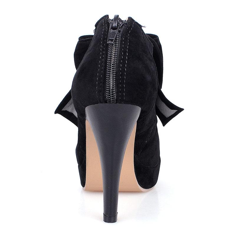 Custom Bowknot Design Mary Jane Pumps 10.5cm High Heels Shoes Women Black Red Apricot Platform Ladies Party Dress Pumps WSH5251