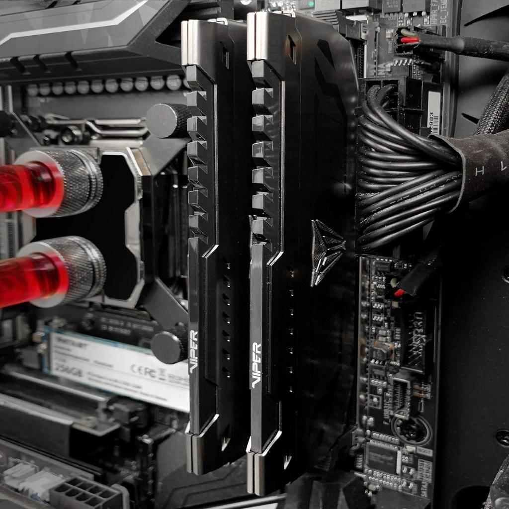 Patriot Viper Steel DDR4 3600MHz PC4-28800 32GB (2 x 16GB) Aluminum Heatsink Desktop Memory PVS432G360C8K