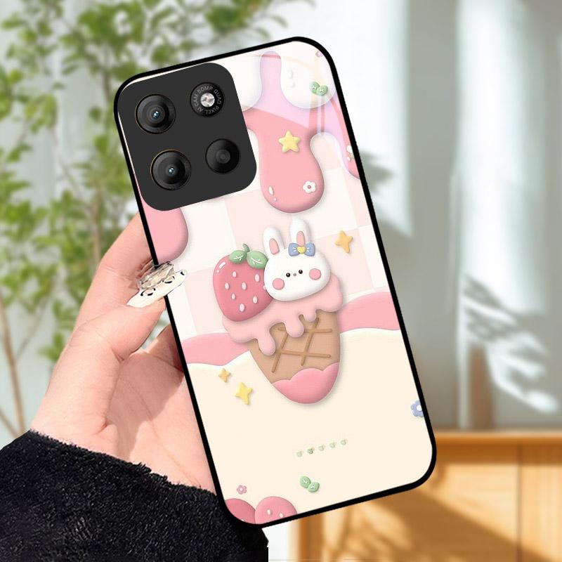 Do etui Motorola Moto G15 Coque Do etui na telefon Motorola MotoG15 Luksusowa osłona na telefon ze szkła hartowanego G 15 Osłona ochronna na aparat