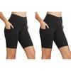  2 Pack Women Fitness Shorts, Push-Up Perfect, Butt Lifting, Yoga Pants, Running Shorts, Elastic, Black, M