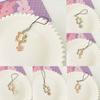 Cute Flower Phone Rope Keychain Pendant Phone Case Strap Women Girls Telephone Jewelry Anti-Lost Lanyard Hanging Cord Keychain