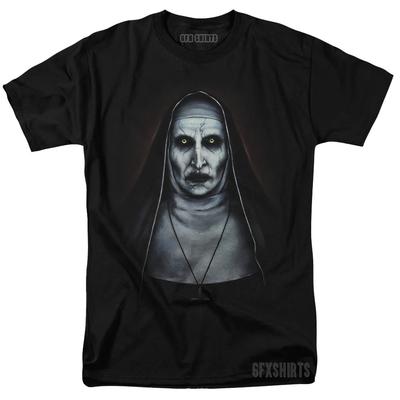 Zakonnica Wywołująca Horror Straszny Film Lata 90 Vtg Graficzny Design Koszulka