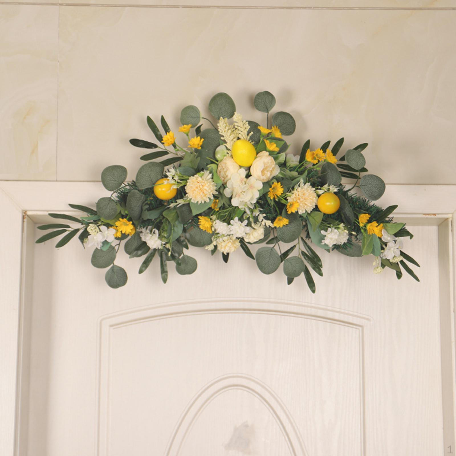 Rustic Artificial Flower Lemon Swag Silk for Centerpiece