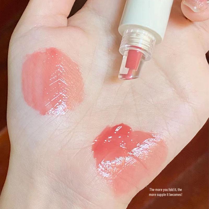 Kekemood Hydrating Tinted Lip Gloss – Moisturizing, Plumping Glass Lip Balm with Mirror Finish
