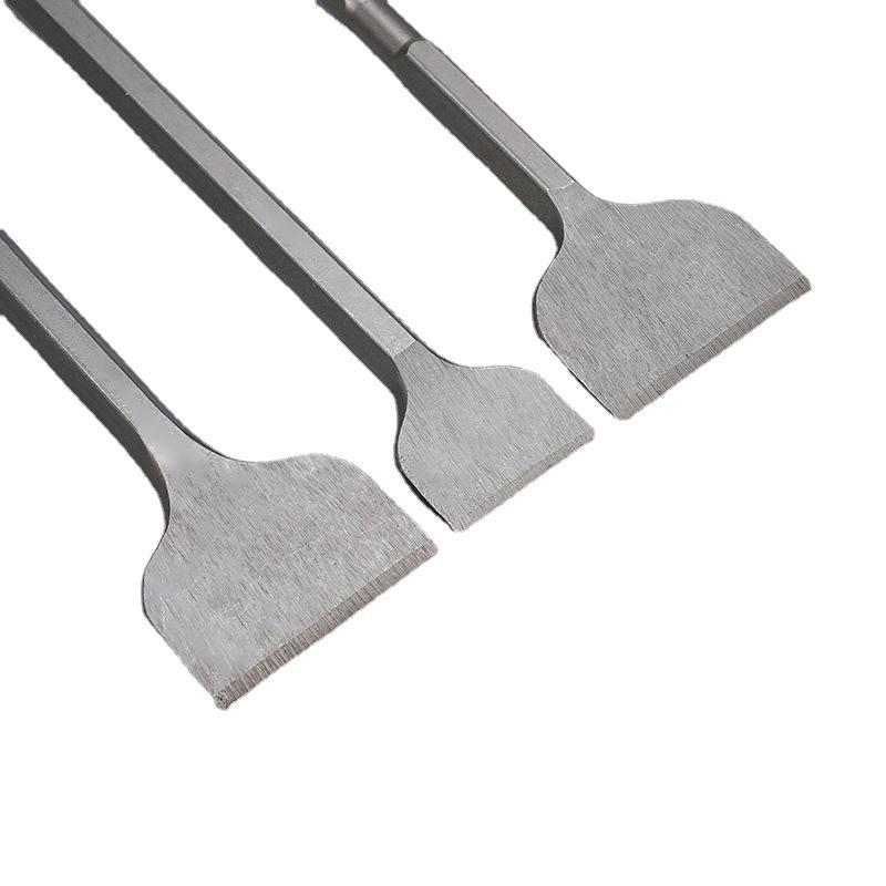 Hexagonal Flat Chisel Hammer Drill Bit for Wall Grooving and Penetration