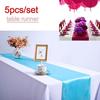 5pcs/set Table Runner Cloth Wedding Party Home Restaurant Venue Decor Supplies 30x275cm(12\ X 108\)