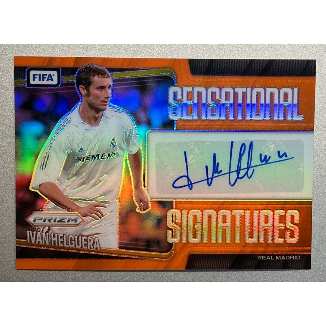Used [Limited to 25 pieces] panini soccer helguera auto real madrid