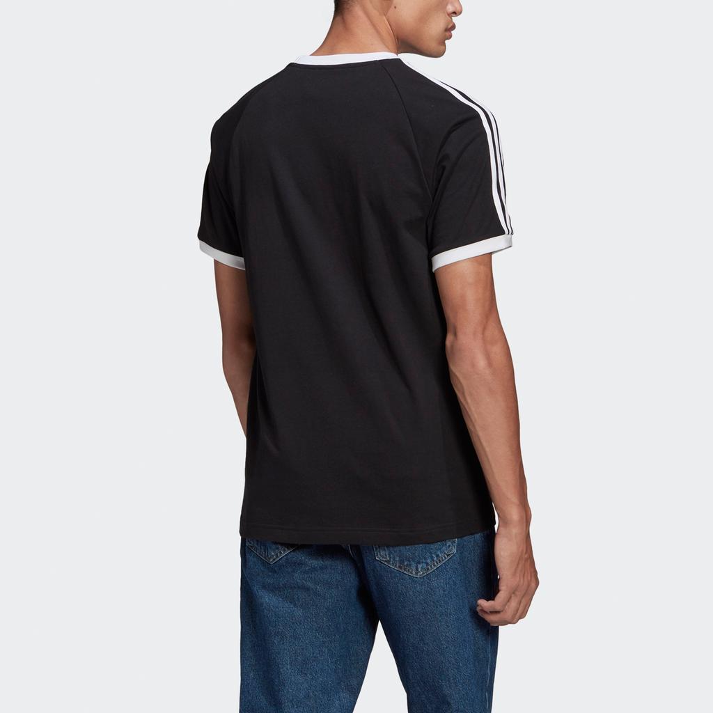 adidas originals Adicolor Classic s 3 Bands Embroidery Logo Sport Short Sleeve Men's Black GN3495