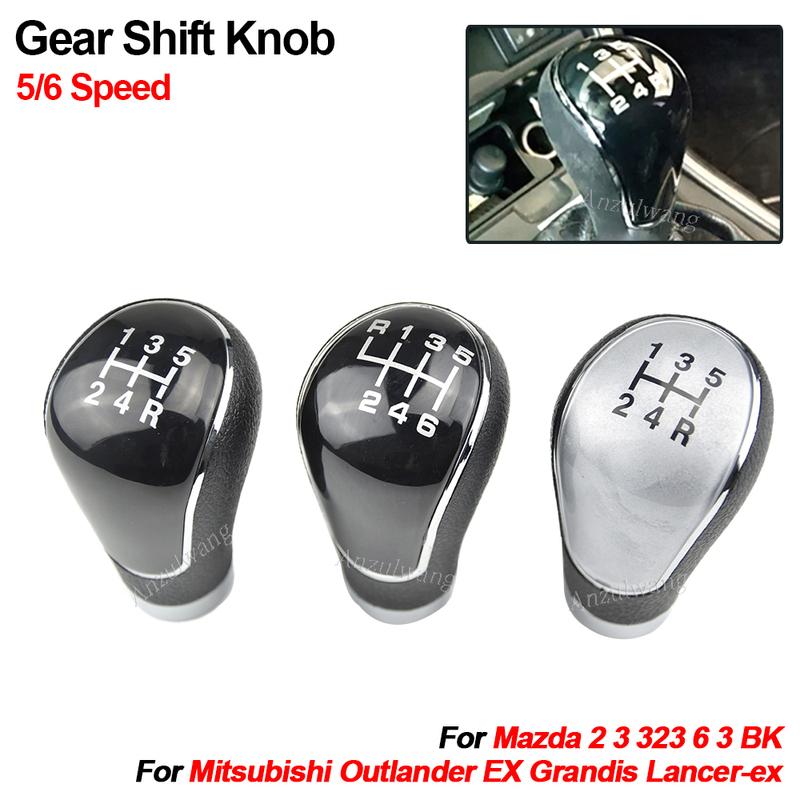 Gear Shift Knob Lever Shifter Head Car Styling Accessories For Mazda 2/3/323/6/3 BK 2004 2005 2006 2007 2008 2009 2010 2011 2012