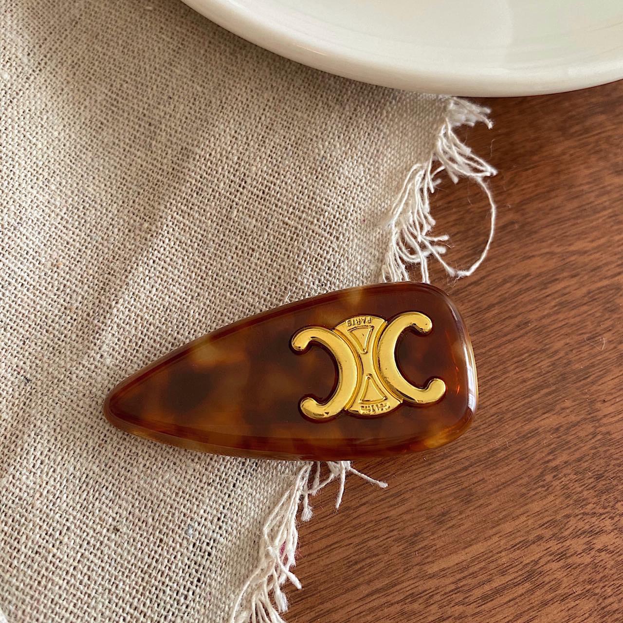 

Винтажная французско-корейская заколка для волос «утконос» из ацетата и сплава: Симпатичный, высококачественный боковой зажим