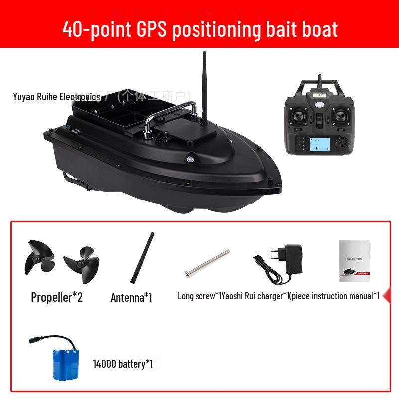 Large Remote Control Bait Boat with GPS & Auto Return for Fast Cruising