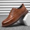 Autumn New Men Shoes Casual Shoes Men Genuine Leather Shoes Work Boots Business Casual Sneakers