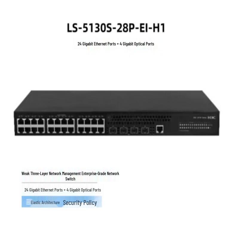 

H3C LS-5130S-28P Series Managed Gigabit Ethernet Switch