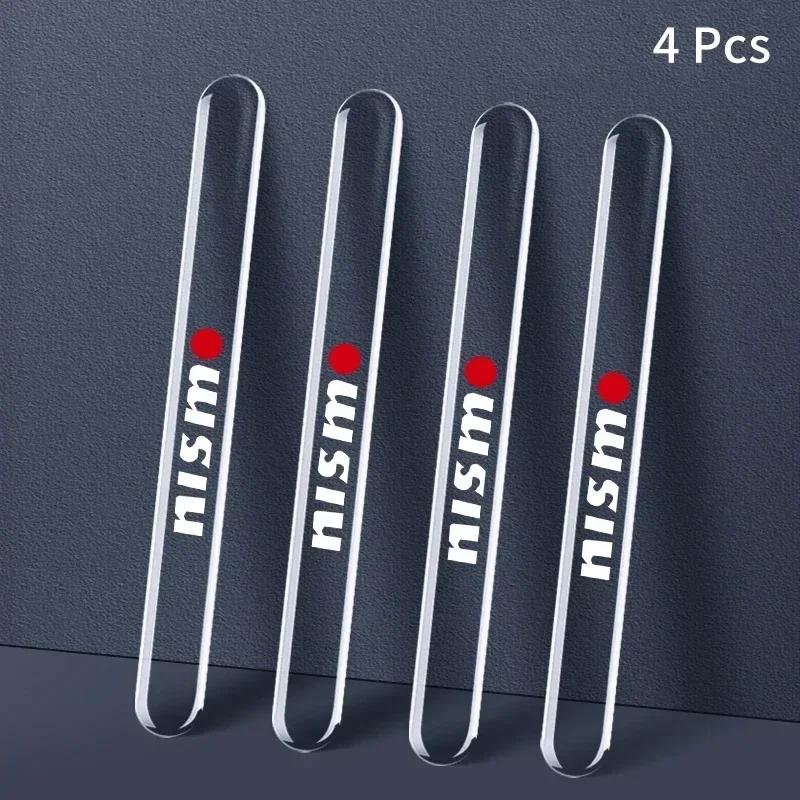 

2025 For Nissan 4Pcs Car Door Transparent Tape Anti Collision Protector Sticker For Nissan Nismo Note Armada Pulsar Pathfinder X