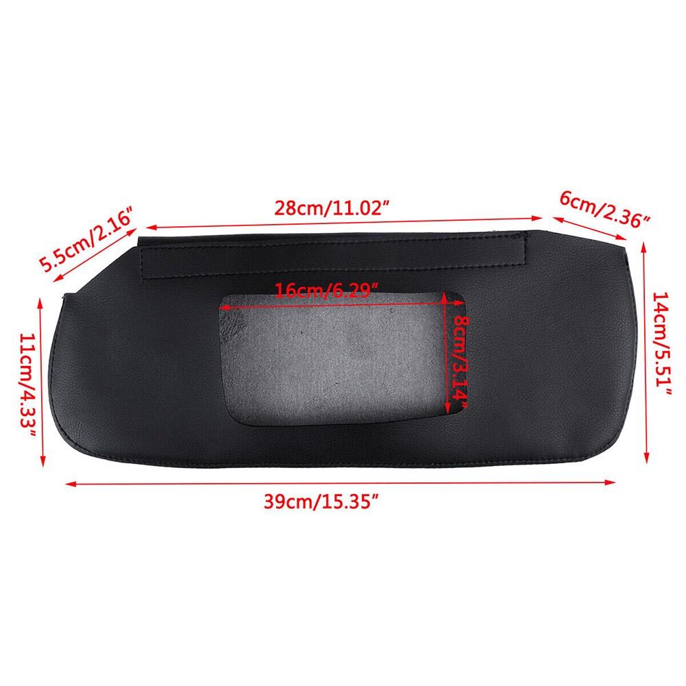 2pcs Sun Visor Cover Black Left Right Mouldings Trim