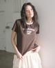 HAVISM Llf Neck S/S Tee(Brown)