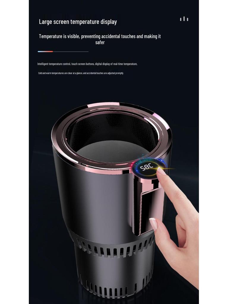 Smart Car Coaster with Fast Cooling & Heating for Cups