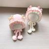 Adorable Children's Plush Knit Hat with Lace Ear Protection for Boys and Girls - Warm and Thick for Autumn and Winter