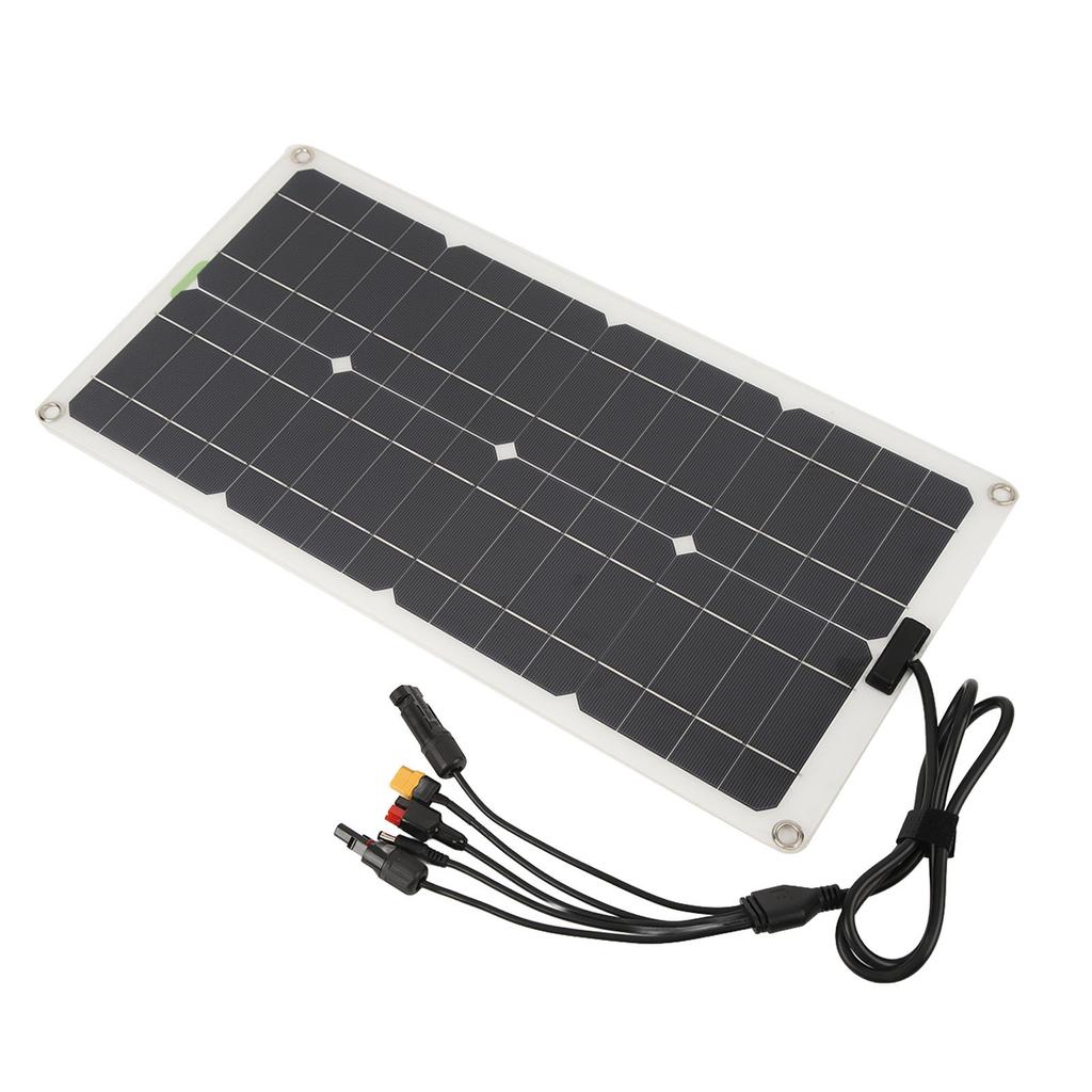 Solární panel s regulátorem, monokrystalický, 250W, duální USB port, nabíjení 12V, 24V, 48V, vysoká konverze