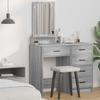 Makeup Table Grey Sonoma 50 x 41 x 140 cm Particleboard