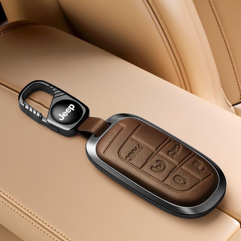 Jeep Key Cover Compatible with Compass, Cherokee, Commander, Grand Cherokee Key Shell
