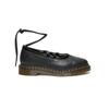 Dr. Martens Sapatos Elphie II de Couro Confortáveis Versáteis Flats Mary Jane Sapatos Femininos Preto 40683001