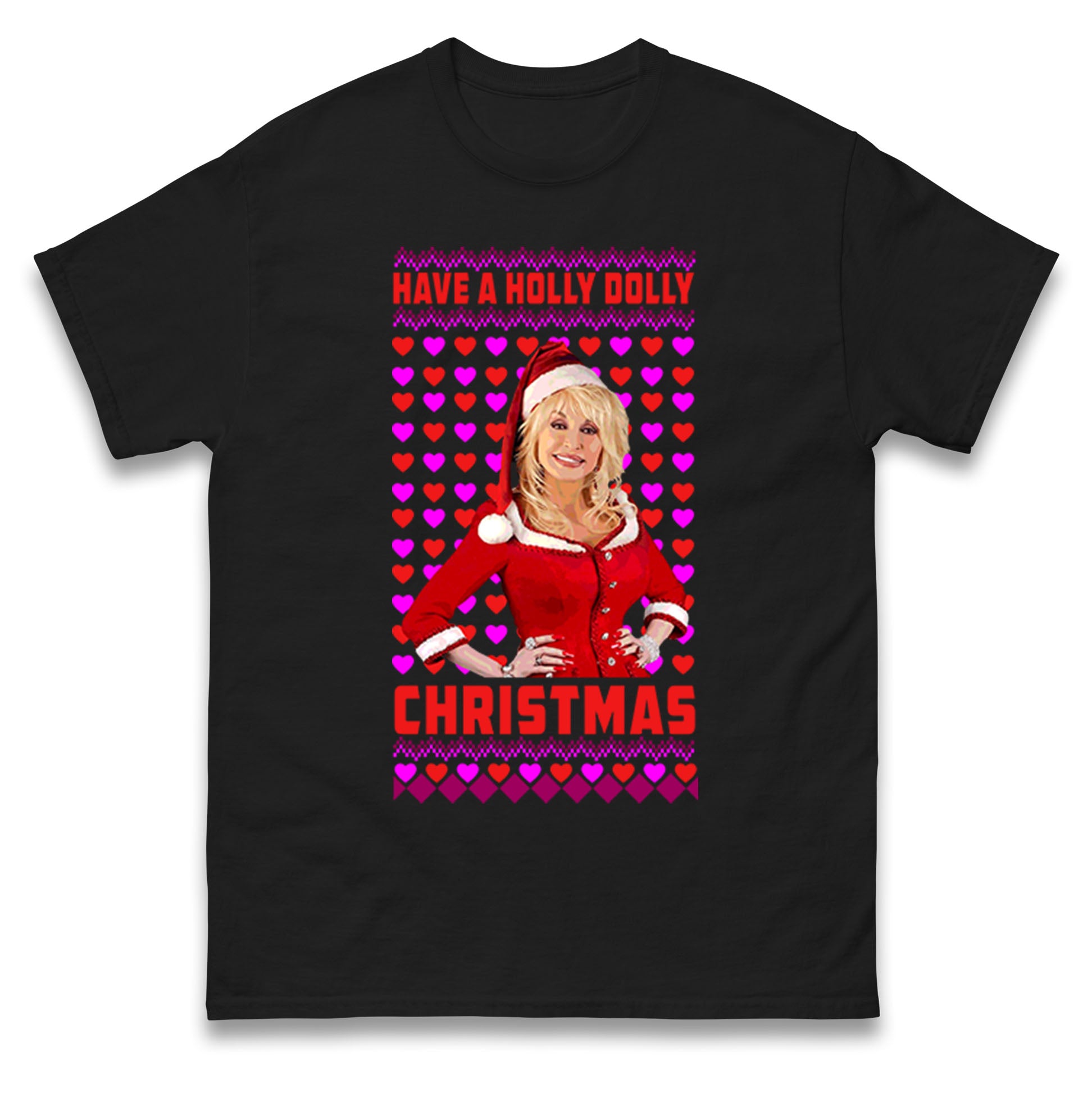 Merry Christmas Dolly Parton Mens Tee Top 3XL