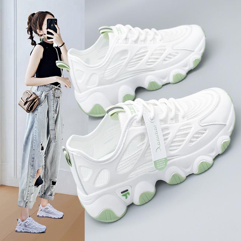 Papa schoenen dames nieuwe zomer mesh schoenen ademend mesh ins veelzijdige student dunne sneakers