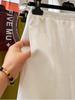 3731 Elegant Korean-Style Linen Ruffle Midi Skirt for Women