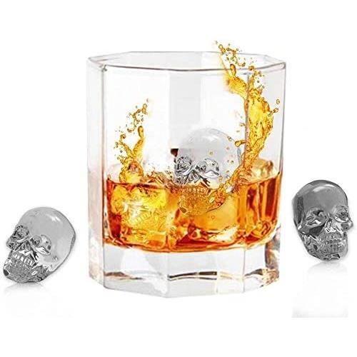 ICE TRAY - ICE BAG Skull Ice Cube Molds,3D Silicone Skull Ice Molds I317