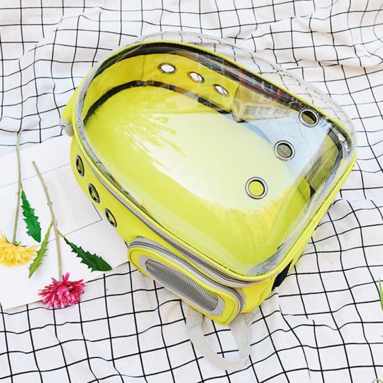 Haustier-Tragerucksack, atmungsaktiv, Katzen-Luftpolster-Rucksack für kleine und mittelgroße Katzen und Welpen, tragbare Haustier-Raumkapsel für Reisen, Wandern, Spazierengehen und Camping