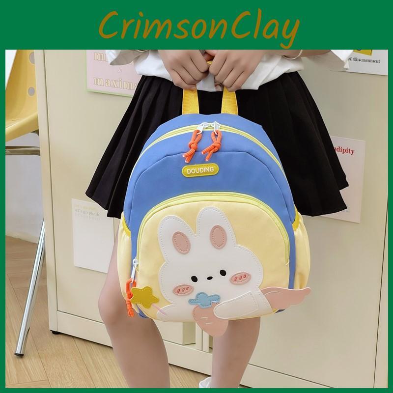 Bunny Toddler School Bag With Breathable Nylon Material And Cute Pattern Cartoon