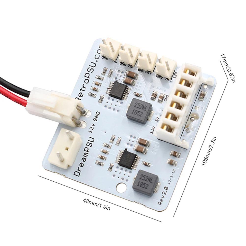 Rev2.0 Dreampsu 12V Power Supply Board + Power Plug Adapter For SEGA DreamCast Game Console Replacement Parts For SEGA Dreamcast