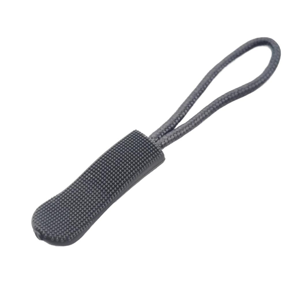 Colored PVC Zipper Pull Rope with Removable Drawstring and Rubber Pull Tab for Bags and Luggage