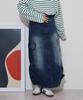 Denim Cargo Skirt [atONE]