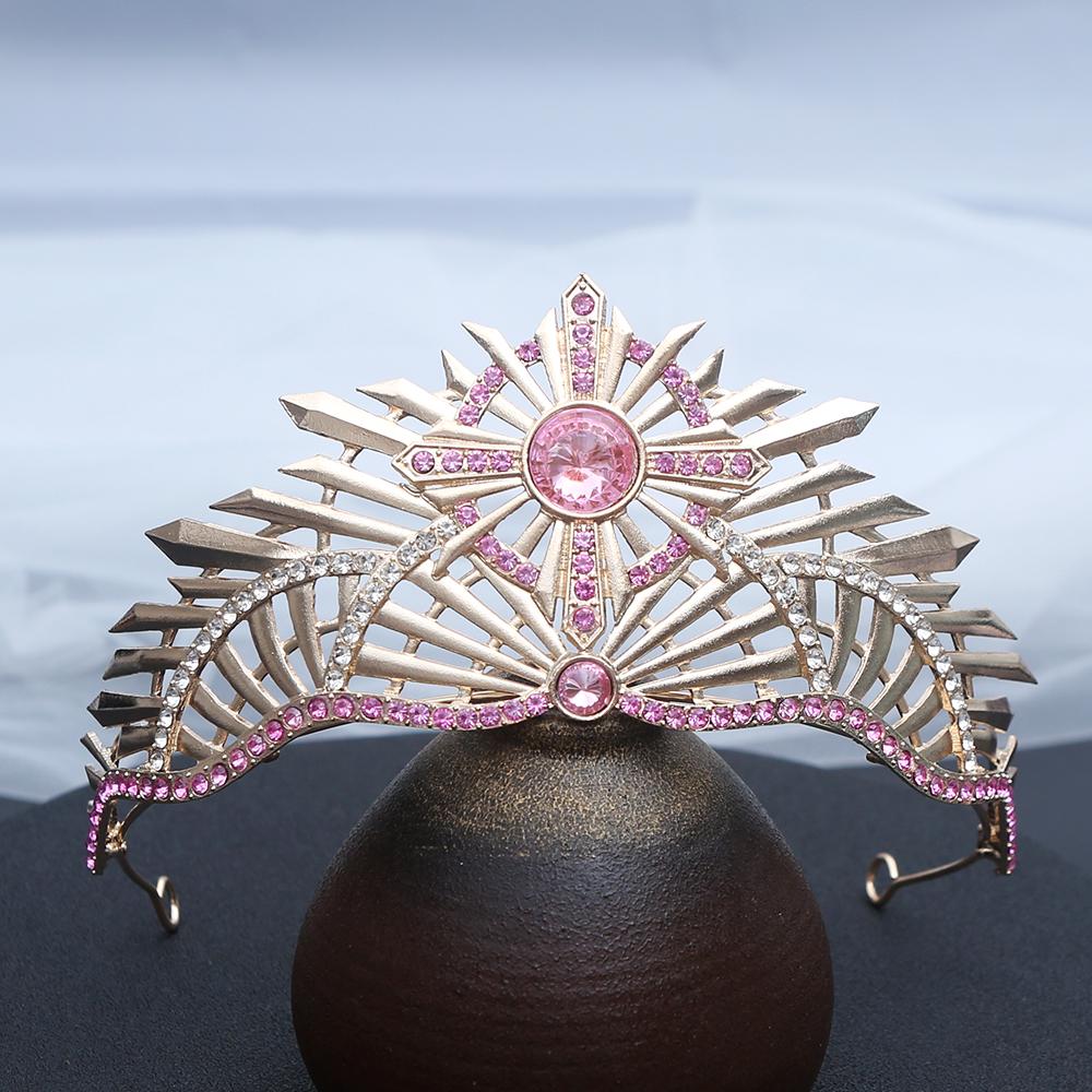 

1pc Fashion Royal Vibrant Hair Crown Crystals Sparkling Rhinestones Radiant Design Perfect Elegance Pageant Themed Occasions