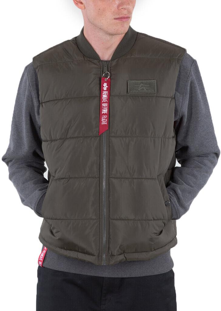 Зимняя куртка Alpha Industries Puffer Vest LW (118109) темно-оливковая
