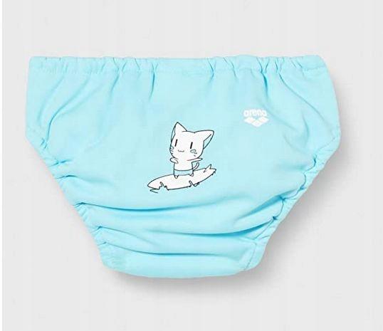 T1734 ARENA FRIENDS AQUA NAPPY SWIMSUIT 6MSC