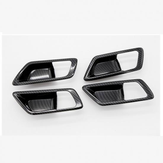 For 2018- CHR C-HR Toyota Carbon Fiber Interior Door Handle Bowl Cover Trim