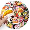 50 Cartoon Japanese Doodle Personality Cute Sushi Creative DIY Skateboard Suitcase Stickers Waterproof