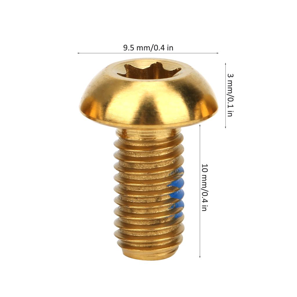 6pcsCelsiusbox M5x10mm Alloy Bike Brake Rotor Disc T25 Screws