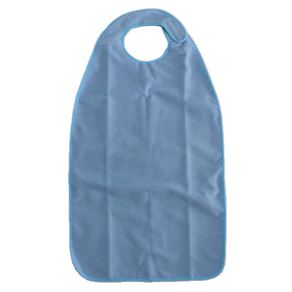 Großes wasserdichtes Lätzchen aus Frottee für Erwachsene mit Parkinson-Hand, Kleidungsschutz, 18x34 Zoll
