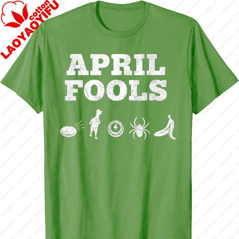 April Fools Day Vintage Prank Illustration Prankster Joke TShirt Harajuku Graphic T Shirts Goth Aesthetic Women Clothes Tops