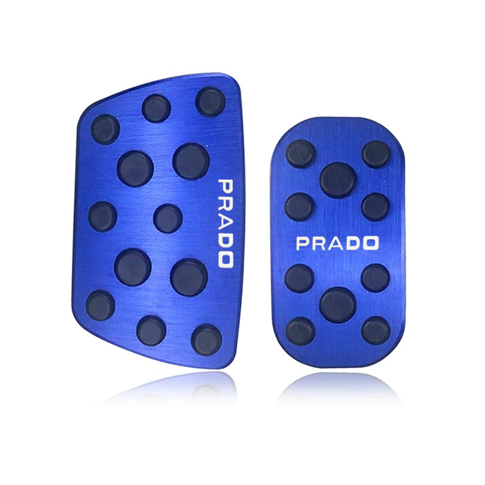 

LEXLEYS Модель серии Land Cruiser Prado 150 Алюминиевая педаль газа и тормоза Накладка Не требуется инструментов Резиновая накладка с логотипом PRADO Запчасти на заказ синий