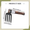 Garden Hoe Cultivator Sturdy Wood Handle Carbon Steel Tiller Tool for Loosening Soil Lawn