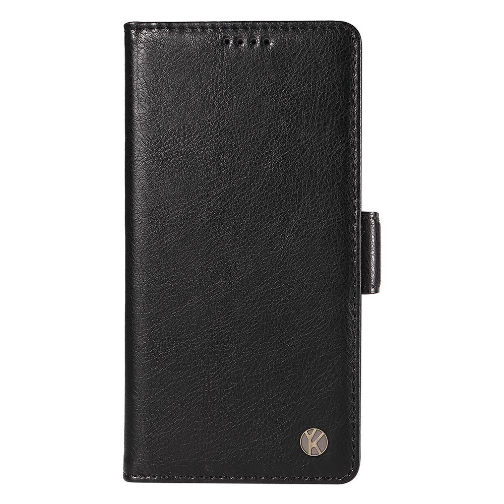YIKATU YK-007 For iPhone 16 Case Litchi Texture Leather Phone Cover with Wallet Stand