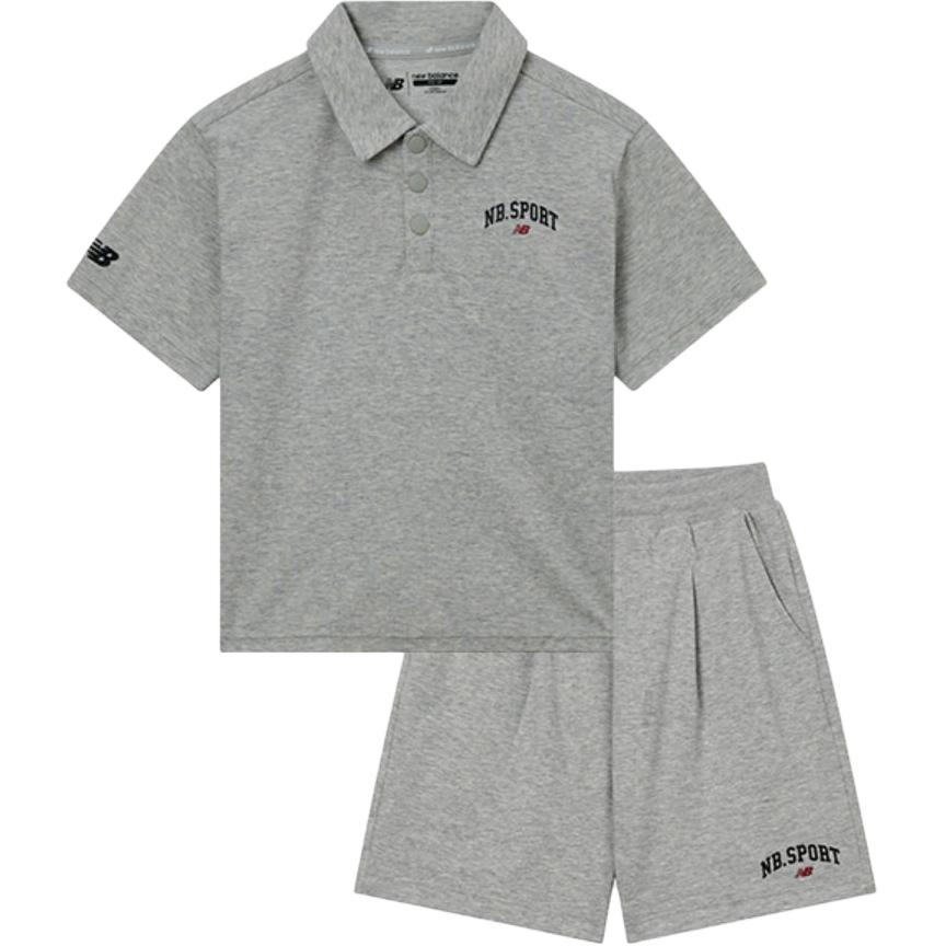 New Balance Casual Sportswear Heather Gray Children Aged 3 7 Years Old ND2SE2E123-18 160