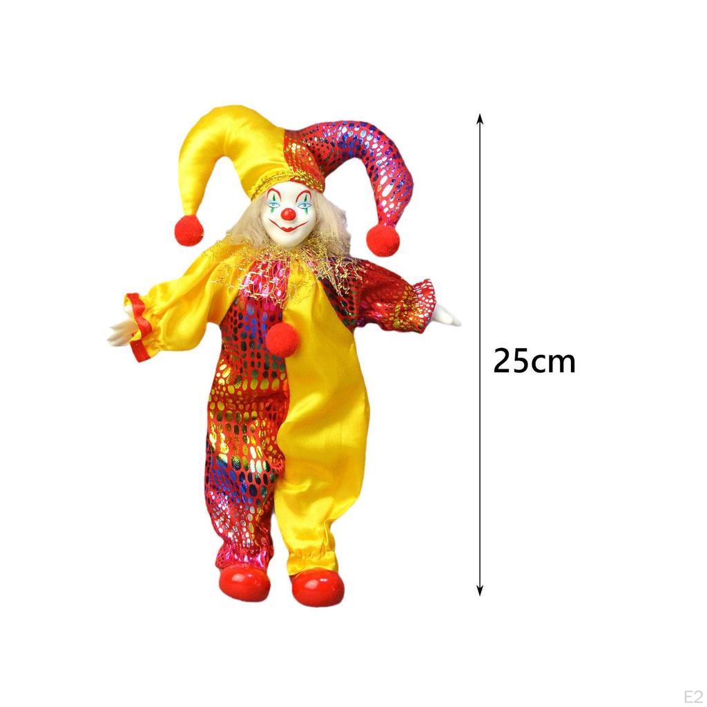 Clown Doll Model Table Decoration Desk Decor Crafts Ornament Figure for Home Room